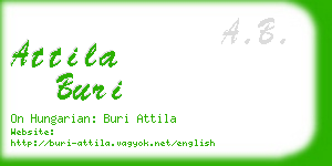 attila buri business card